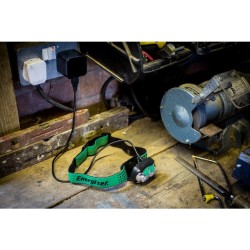 Lampe frontale rechargeable 7 modes 400 lm 80 Mètres verte ENERGIZER|Sanifer