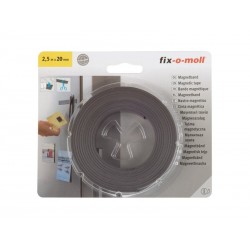 Bande magnétique, FIX-O-MOLL SUKI, 2,5 m x 20 mm, gris | Sanifer