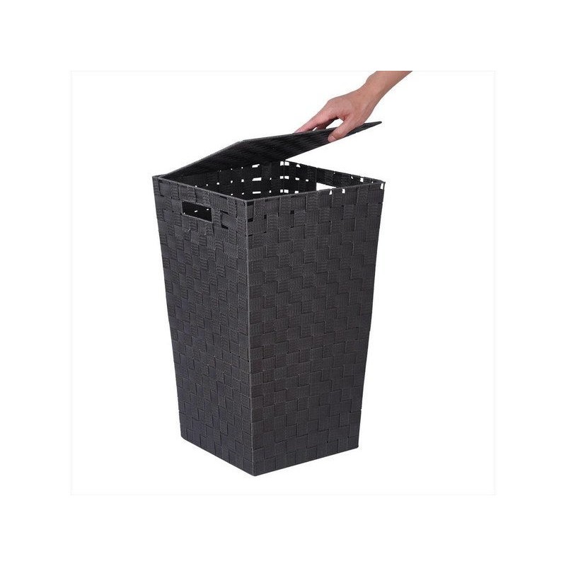 Panier à  linge en polypropylène 60L l.33 x H.55 x P.33 cm gris foncé -  - meilleure qualité