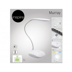 Lampe de bureau  MURRaY 200LM 4000K H32 TOUCH BLC  plastique|Sanifer