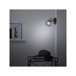 Spot   MalloW métal noir naturel E14 | Sanifer