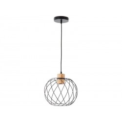 Lustre malloW E27 bambou noir diam.30 cm