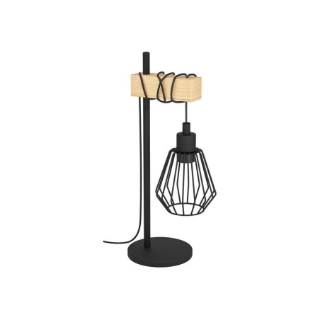 Lampe E27 en métal noir-naturelTABODI H. 50 cm