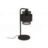Lampe e27 en acier noir-naturelOTTOMANE H.50cm H.45 cm
