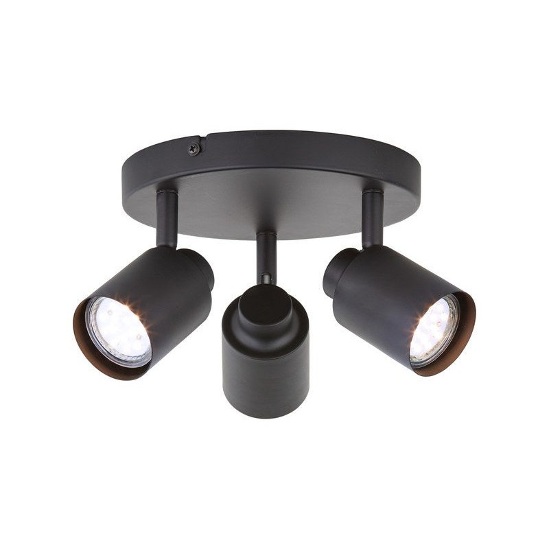 Plafonnier 3 spots metal GU10