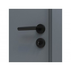 Lot de 2 rosaces L1 acier peint condamnation|Sanifer