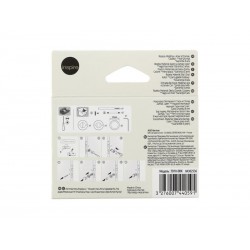 Lot de 2 rosaces L1 acier peint condamnation|Sanifer