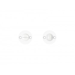 Lot de 2 rosaces Gilda acier peint blanc à condamnation