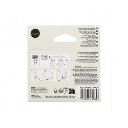 Lot de 2 rosaces Gilda acier peint blanc à condamnation|Sanifer