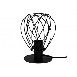 Lampe E27 design en métal noir baladeuseMerone H. 24.5 cm