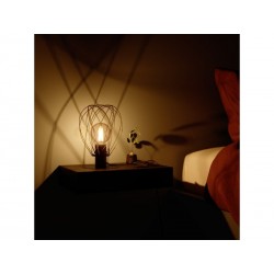 Lampe E27 design en métal noir baladeuse  Merone H. 24.5 cm | Sanifer
