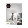 Lampe design en métal nickel tactile  kinoko, 390lm, H. 22 cm | Sanifer