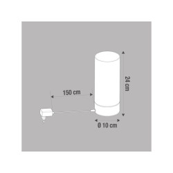 Lampe  essentieL  verre blanc tactile   TEE TOUCH  420Lm  3000K|Sanifer