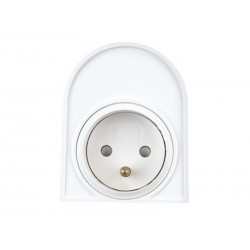 Réglette led pour salle de bain Bagno S19 l'interrupteur + prise, ARIC, L.35.1 cm 7.2 W blanc | Sanifer