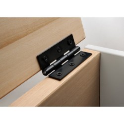 Charnière en acier pour meuble, HETTICH, L.100 x l.50 mm, noir | Sanifer