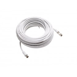 Cordon coaxial 95mm20m femelle-mâle+adaptateur mâle-mâle