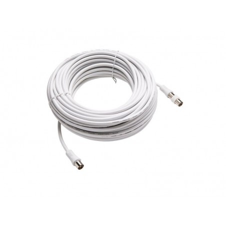 Cordon coaxial 95mm20m femelle-mâle+adaptateur mâle-mâle