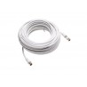 Cordon coaxial 95mm20m femelle-mâle+adaptateur mâle-mâle