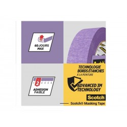 Ruban de masquage surfaces délicates  l.24 mm x L.41 m|Sanifer