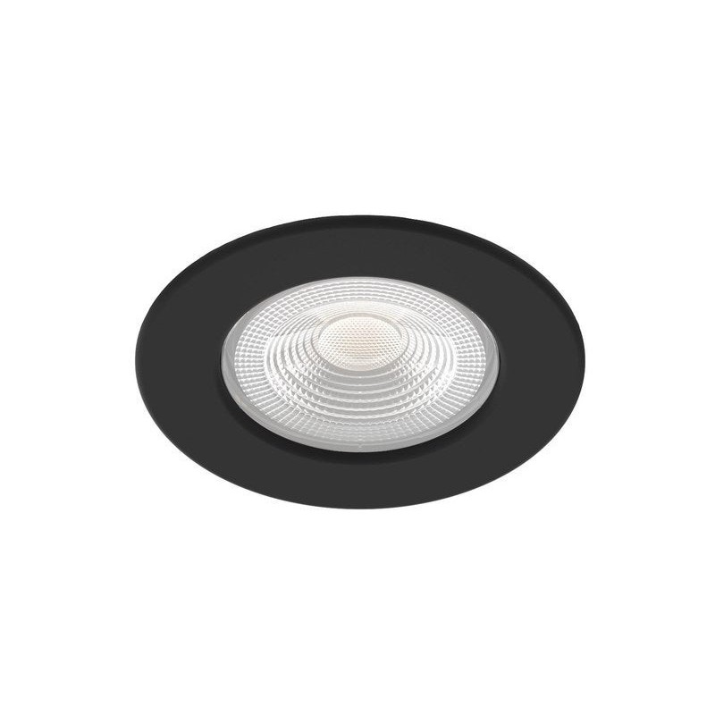 Spot encastrable led intégrées ARIC de 3000 à  4000 K cylindre noir