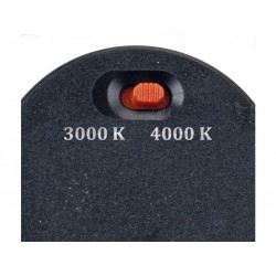 Spot encastrable led intégrées, ARIC, de 3000 à  4000 K, cylindre noir | Sanifer