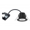 Spot encastrable led intégrées, ARIC, de 3000 à  4000 K, cylindre noir | Sanifer