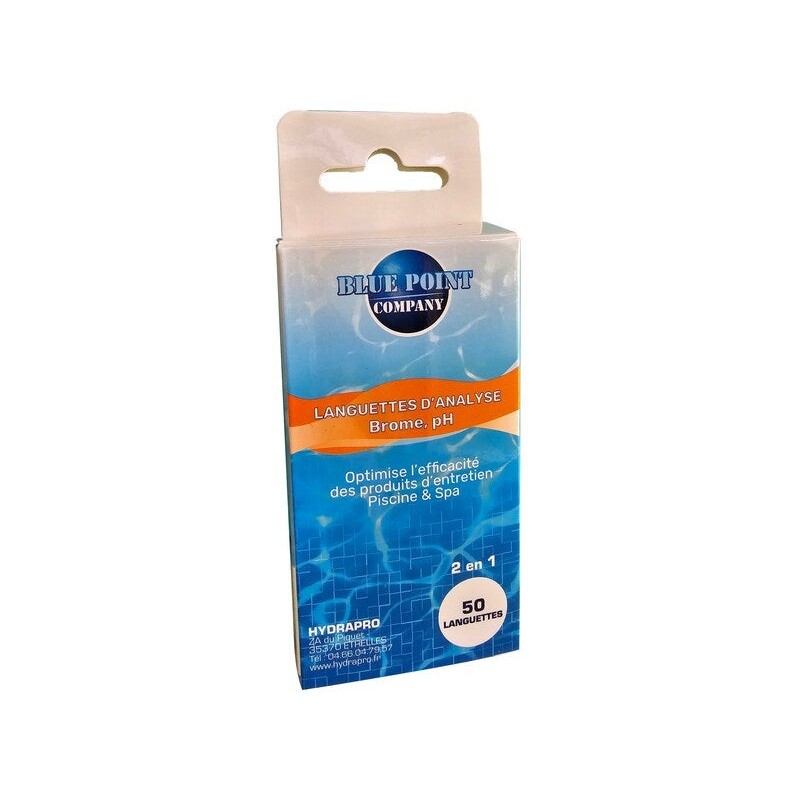 Languettes danalyse pour piscine brome ph