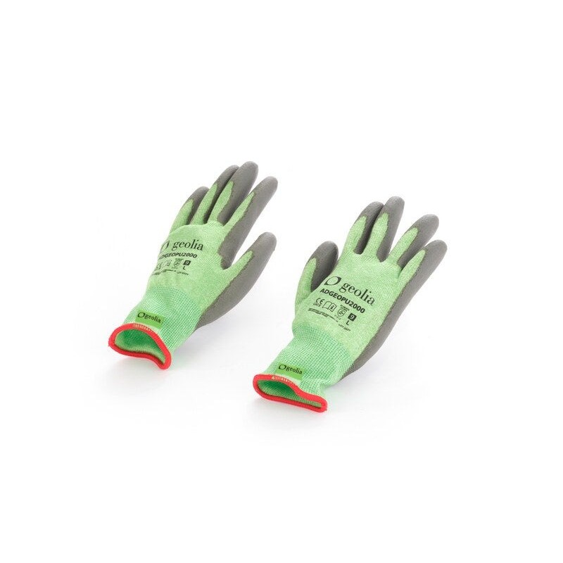 Paire de gants tactile pour les travaux de jardinage polyuréthane T unique GEOLIA