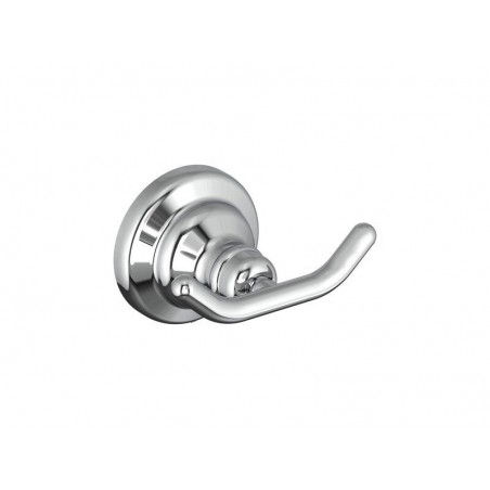 Crochet pour salle de bains fixation au choix double   Charm chromé -  - meilleure qualité