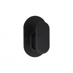 Crochet pour salle de bains à  coller simple Easy noir