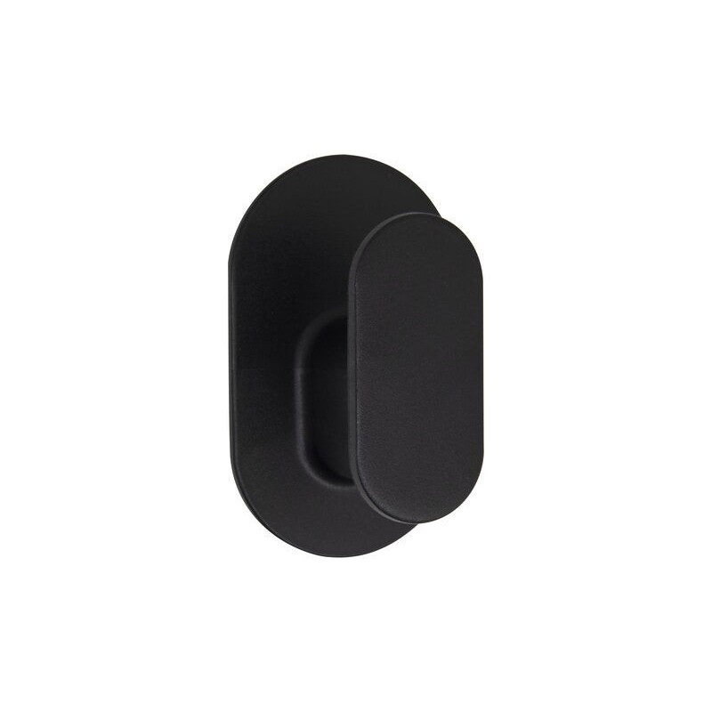 Crochet pour salle de bains à  coller simple Easy noir