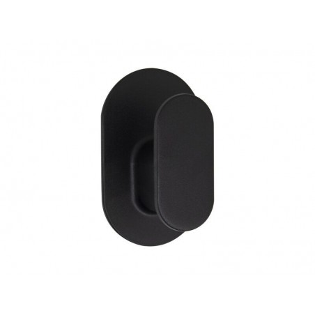 Crochet pour salle de bains à  coller simple Easy noir