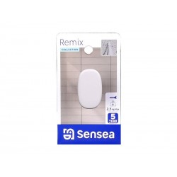 Crochet pour salle de bains à  visser simple   Remix blanc | Sanifer