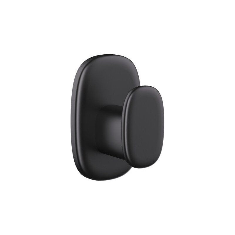 Crochet pour salle de bains fixation au choix simple   Remix noir -  - meilleure qualité