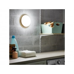 Hublot extérieur  led intégré rond ezy 25cm, 1620lm, ip65, blanc  | Sanifer