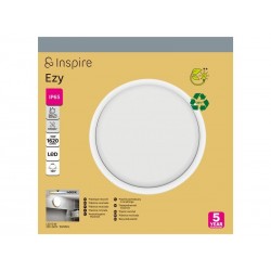 Hublot extérieur  led intégré rond ezy 25cm, 1620lm, ip65, blanc  | Sanifer