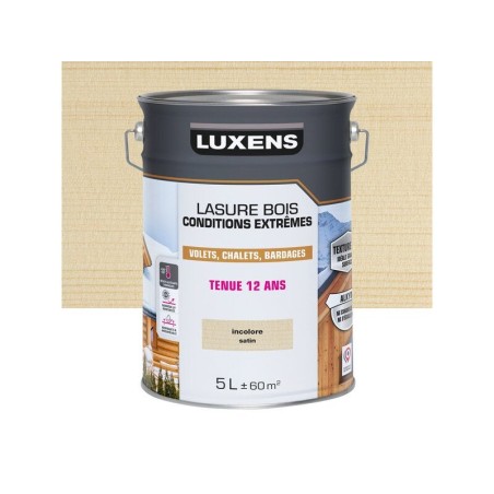 Lasure LUXENS Conditions extrêmes 12 ans incolore brillant 5 Litres -  - meilleure qualité