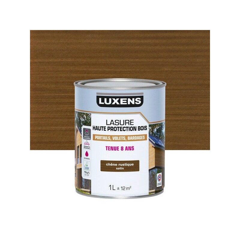 Lasure LUXENS 8 ans chêne rustique satiné 1 Litre -  - meilleure qualité