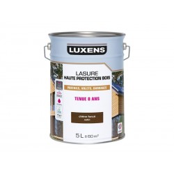 Lasure LUXENS 8 ans chêne foncé satiné 5 Litres|Sanifer