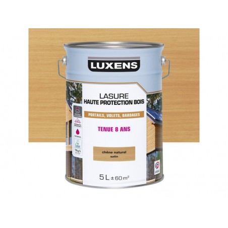 Lasure LUXENS 8 ans chêne naturel satiné 5 Litres -  - meilleure qualité