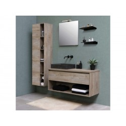 Etagère à  visser Basic 45cm noir | Sanifer