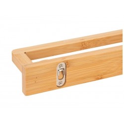 Porte serviette étagère fixation au choix Inbara 40cm bambou WENKO | Sanifer