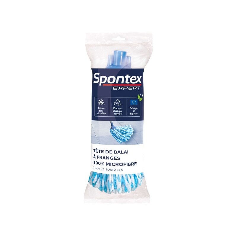 Tête de balai à  franges microfibre pour sols SPONTEX EXPERT