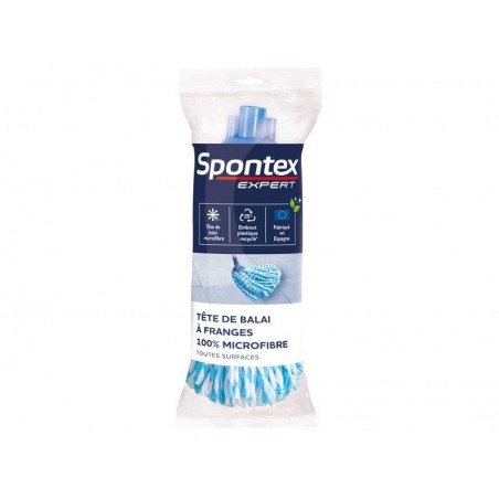 Tête de balai à  franges microfibre pour sols SPONTEX EXPERT
