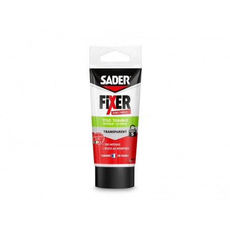 Colle de fixation tube SADER Fixer sans percer tous travaux  50G transparent -  - meilleure qualité