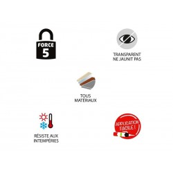 Colle de fixation tube SADER Fixer sans percer tous travaux  50G transparent|Sanifer