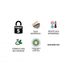 Colle de fixation cartouche à fixer sans percer tous travaux  360G blanc | Sanifer