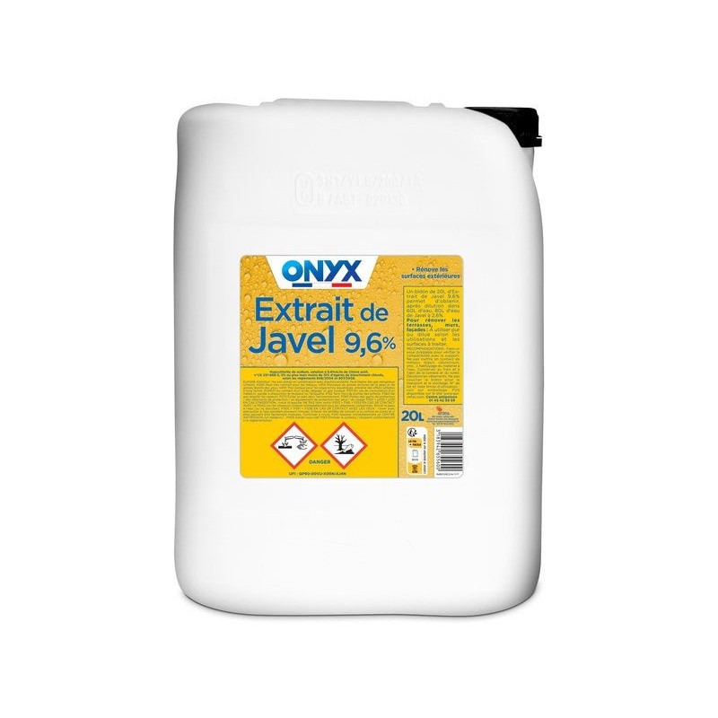 Extrait de javel 9 6% chlore actif ONYX  20L -  - meilleure qualité