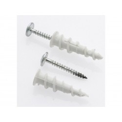 Lot de 30 chevilles multimateriau avec vis minivix RED HEAD 3 x 25 mm