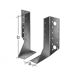Support de poteau Droit Variable Galvanisé 25X140X40 Mm | Sanifer